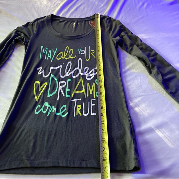 Was💲15! 💚NWT Arizona “May all your wildest dreams come true” long sleeve - Picture 13 of 14